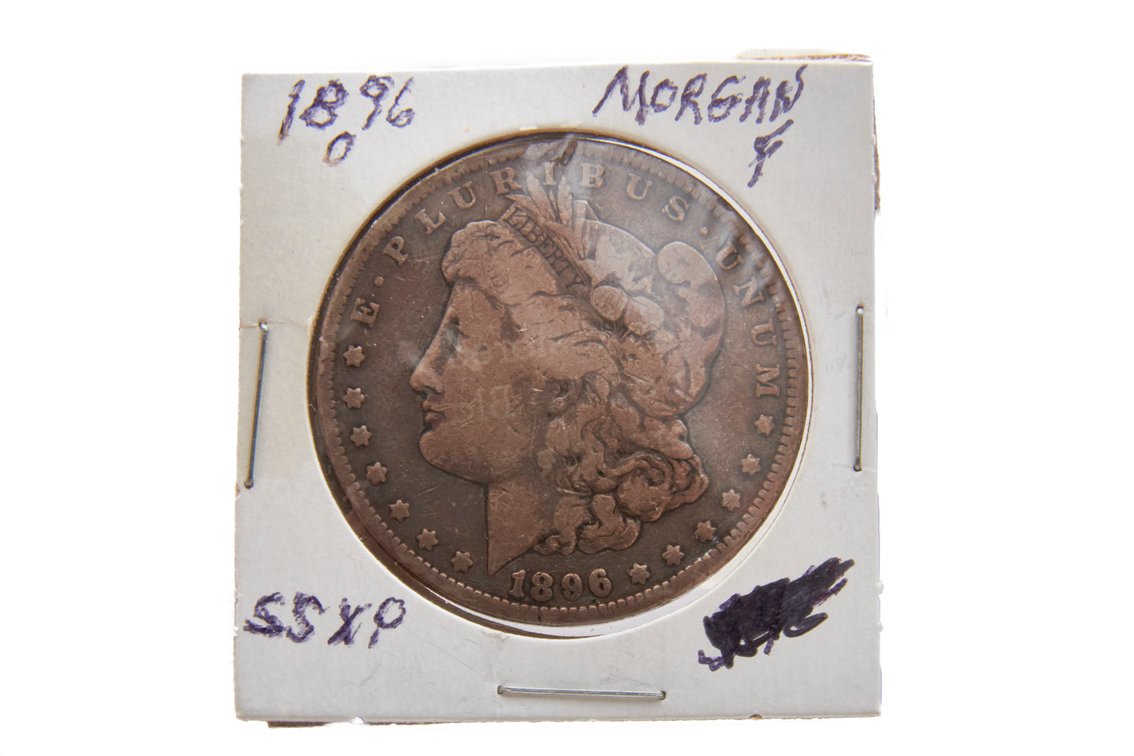 1896-O Morgan Silver Dollar in F Condition