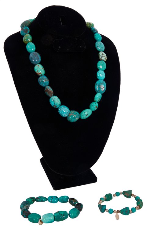 Jay King Turquoise Beaded Necklace & Bracelets