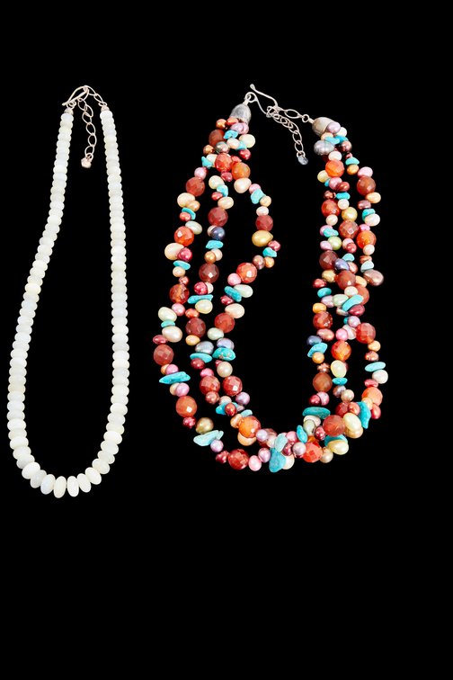 Two- Jay King- Sterling Silver Necklaces