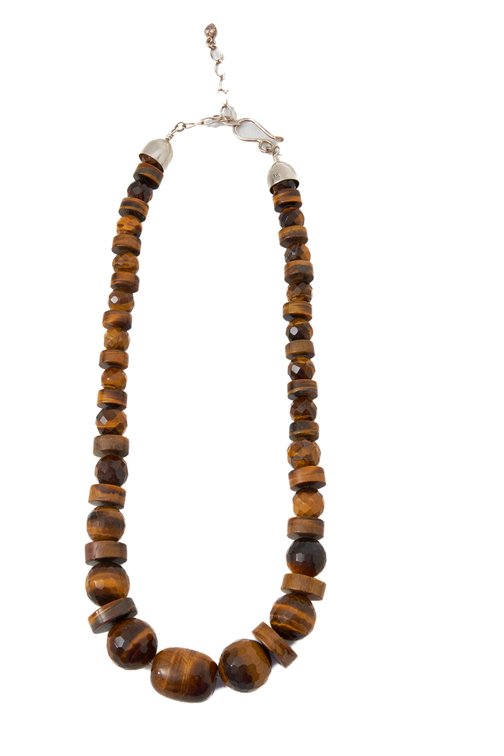Jay King- Sterling Silver & Tiger's Eye Necklace