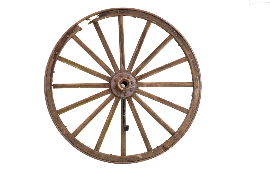 Large Borax Wagon Wheel- 55.5"