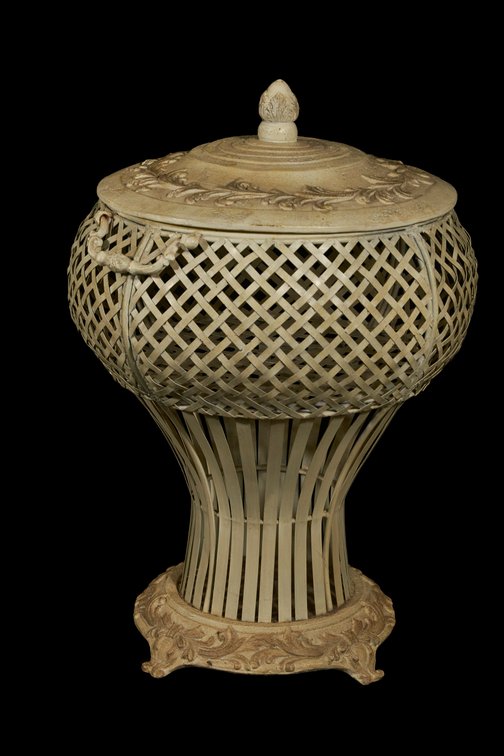Vintage Metal & Resin Covered Centerpiece