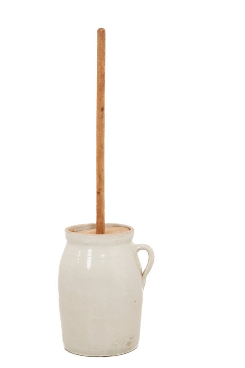 Antique #3 Stoneware Butter Churn