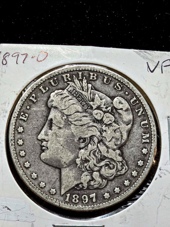 1897-O Morgan Silver Dollar in Estimated Fine Condition