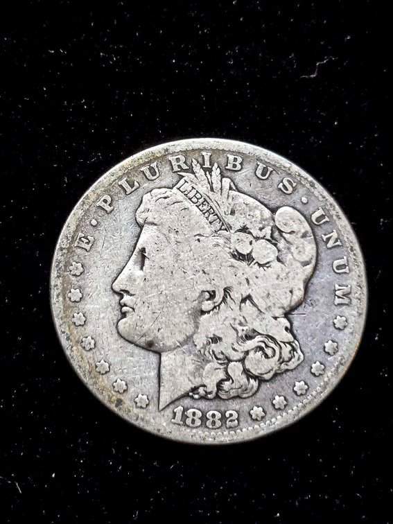 1882S Morgan Silver Dollar, Estimated Good Condition