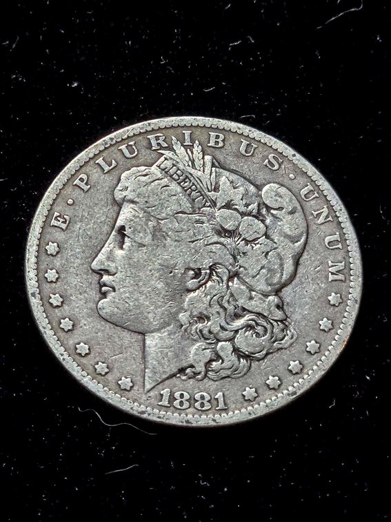 1881-O Morgan Silver Dollar (Estimated Grade VG)