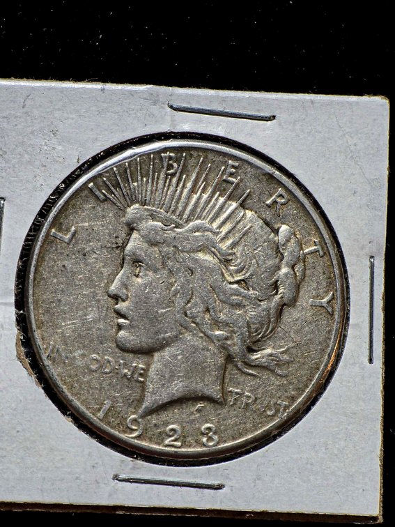 1923-S Peace Silver Dollar, Estimated VF Condition