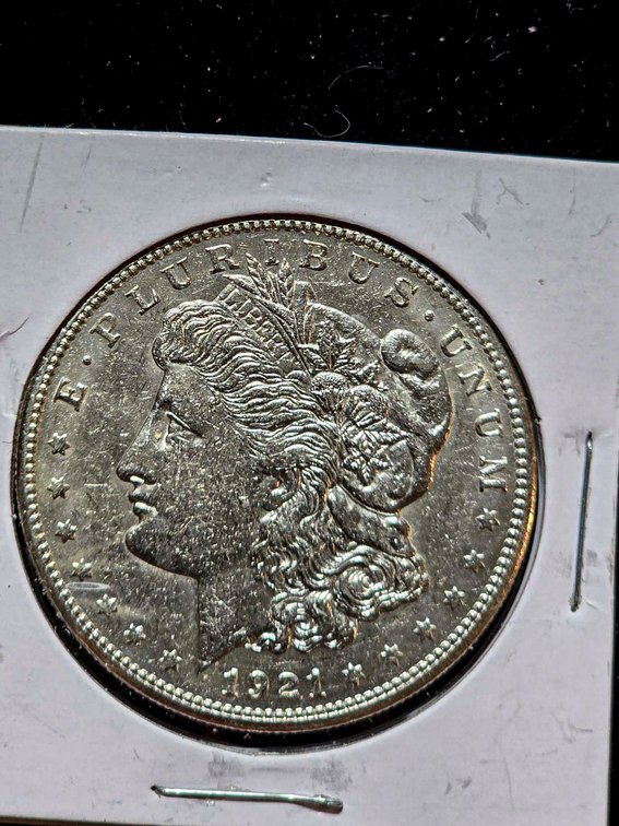 1921-S Morgan Silver Dollar, AU Condition