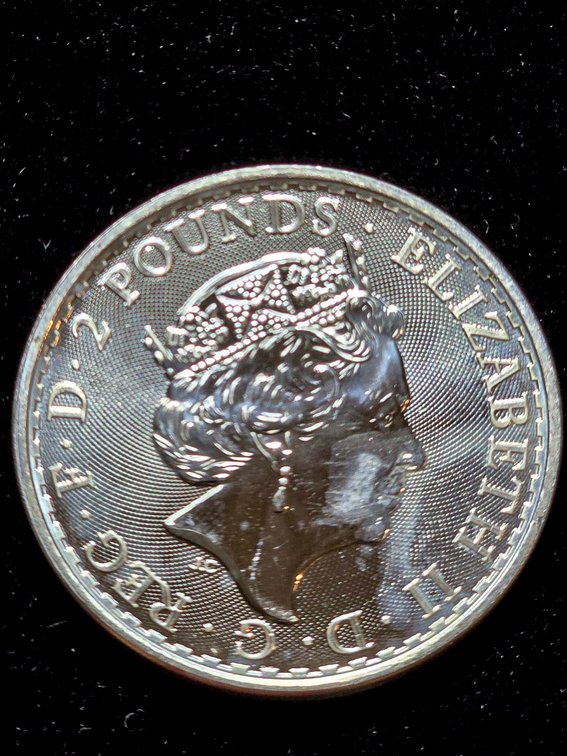 2021 Great Britain 1 oz Silver Britannia £2 Coin