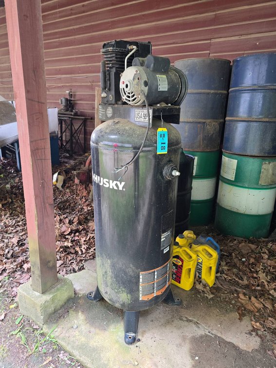 Husky 60 Gallon Vertical Air Compressor, 3.7 HP, 155 PSI