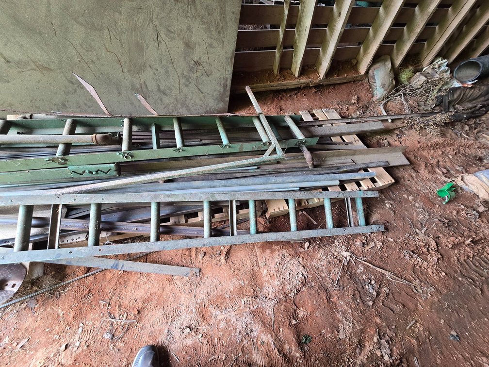 Scrap Metal Lot Including Steel, Aluminum, and Miscellaneous Materials