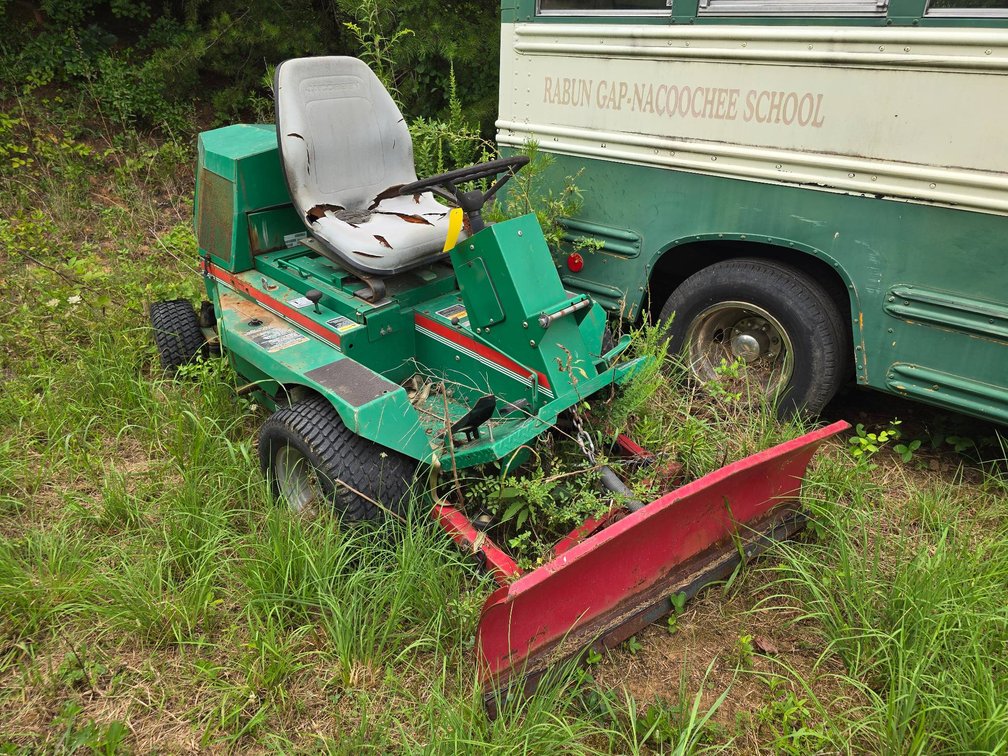 Cushman 807 Diesel Mower with Front Blade Attachment