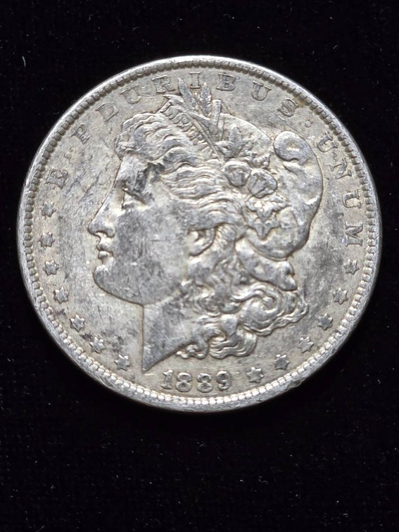 1889 Morgan Silver Dollar, Estimated XF Condition