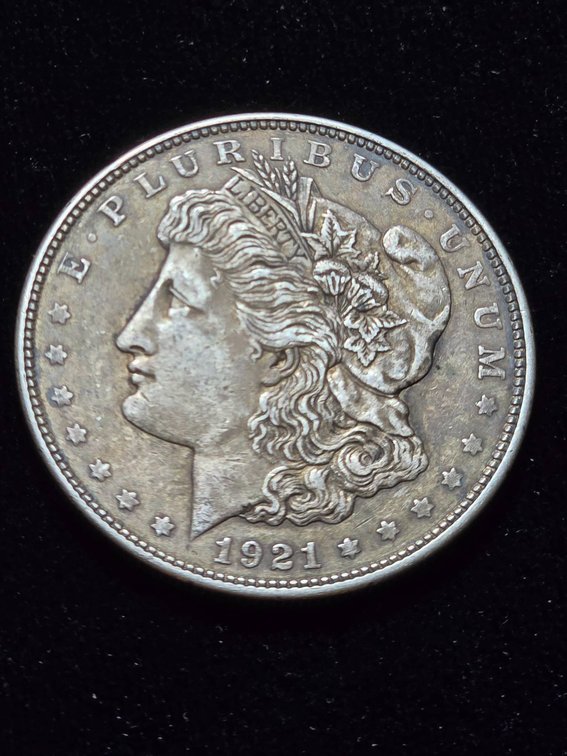 1921 Morgan Silver Dollar in Estimated AU Condition