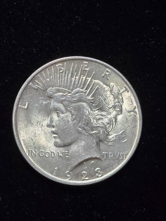 1923 United States Peace Dollar, Estimated AU Condition