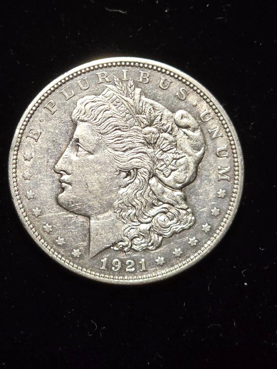 1921 Morgan Silver Dollar in Estimated XF Condition