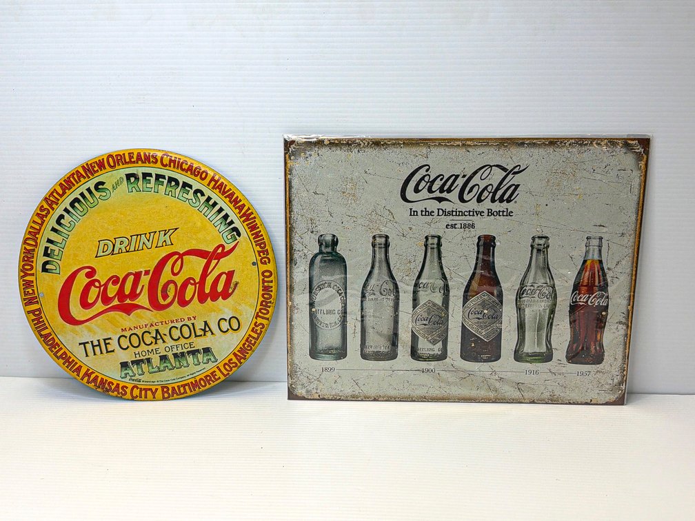 Coca-Cola Metal Advertising Signs