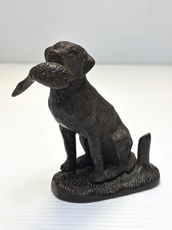 Bronze Hunting Dog Sculpture
