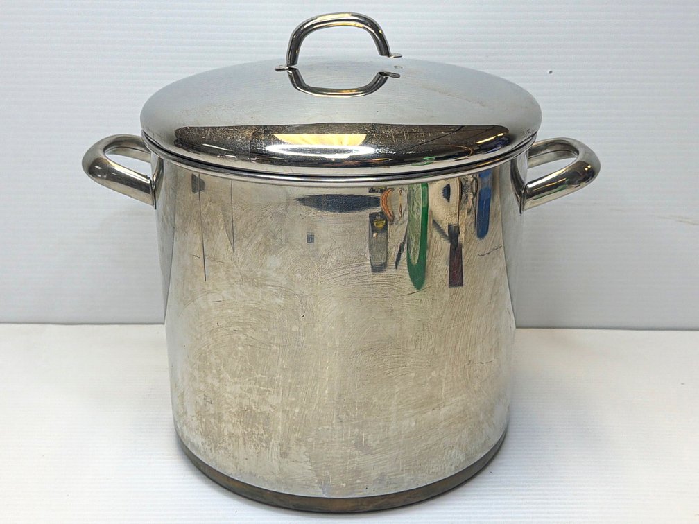 Revere Ware 12-Quart Stainless Steel and Copper Stock Pot