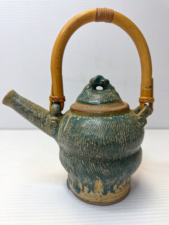 Handmade Wood-Fired Stoneware Teapot by Samuel Newman for Suay Pottery