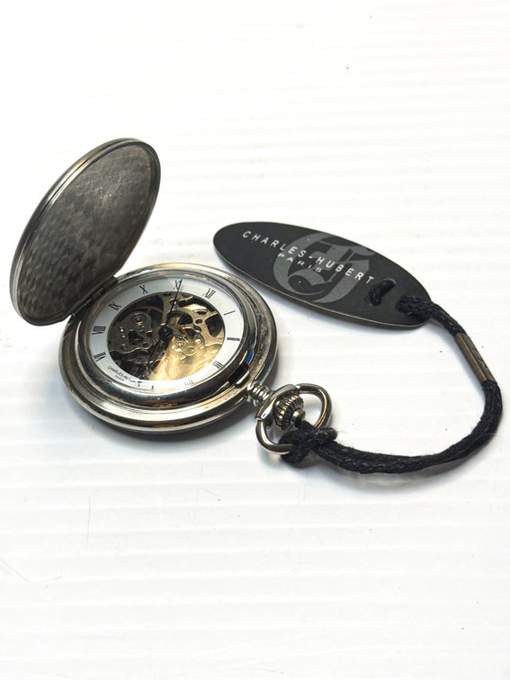 Charles-Hubert Paris Skeleton Pocket Watch