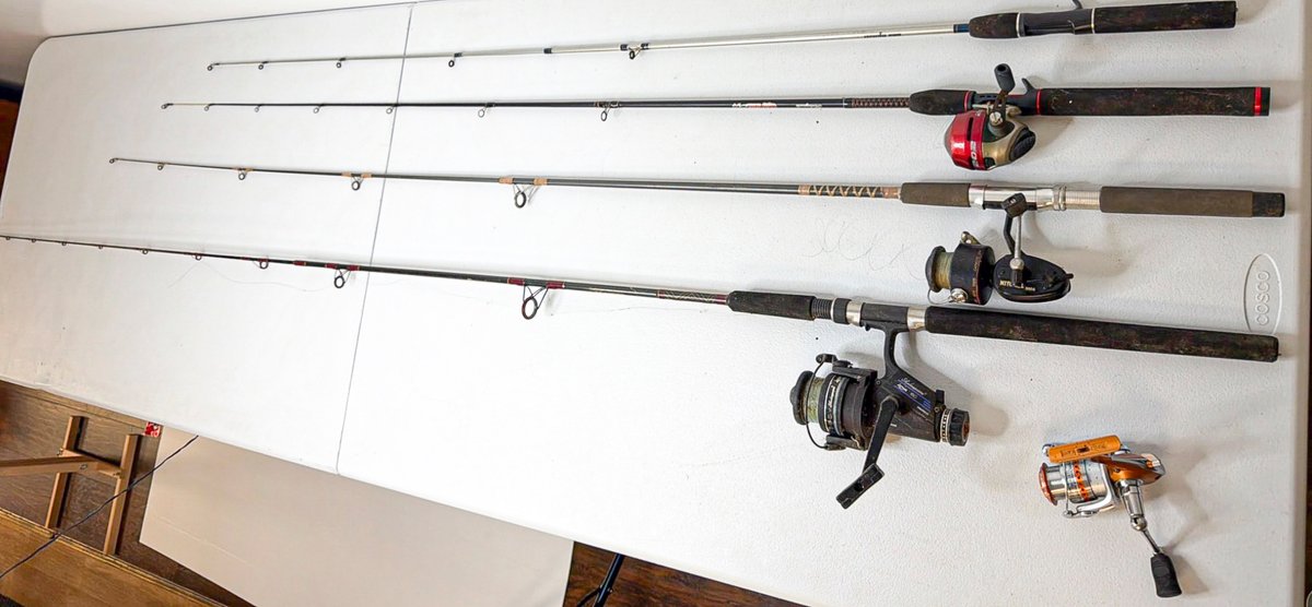 Three Rod and Reel Combos and One Separate Rod and Reel