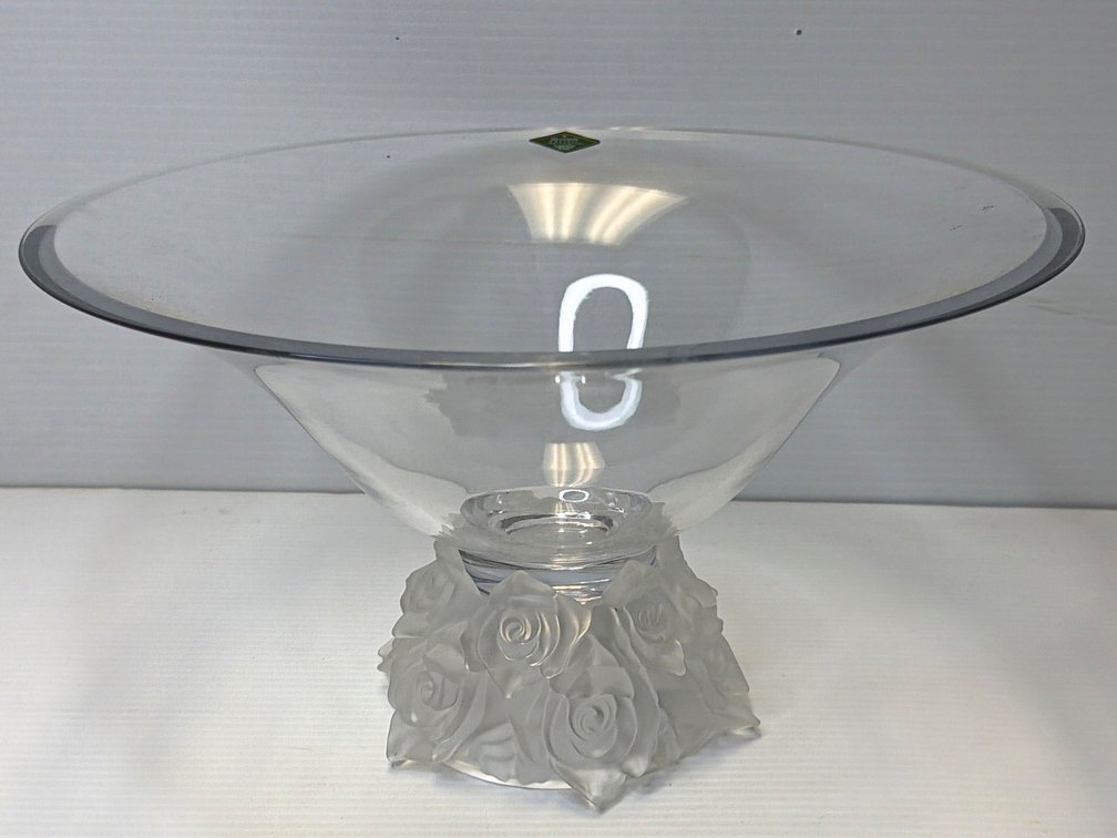 Godinger Shannon Crystal ‘Rose Bouquet’ Footed Presentation Bowl