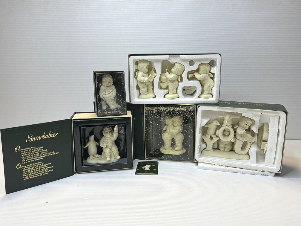 Department 56 Snowbabies Figures in Original Boxes