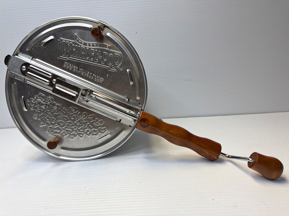 Whirley Pop Stovetop Popcorn Maker with Wooden Handle