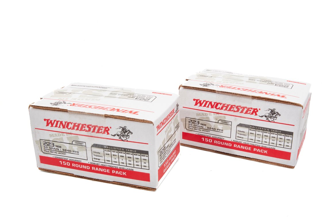 Two- .223 REM- 150 Round Range Packs- Winchester
