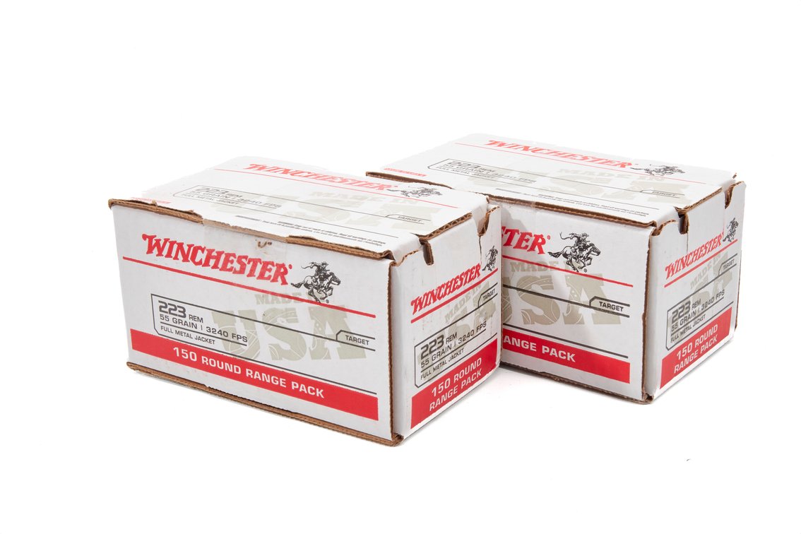 Two- .223 REM- 150 Round Range Packs- Winchester