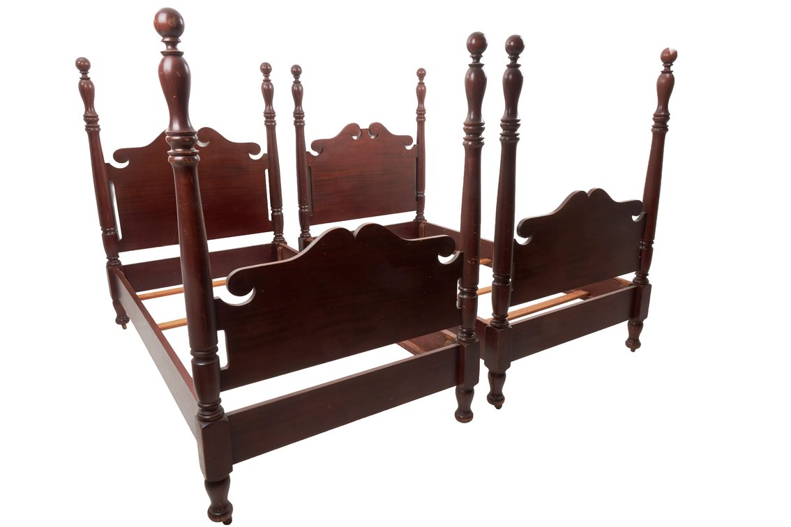 Pair of Antique Twin Beds