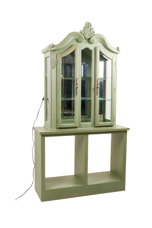 Two-Piece Display Cabinet