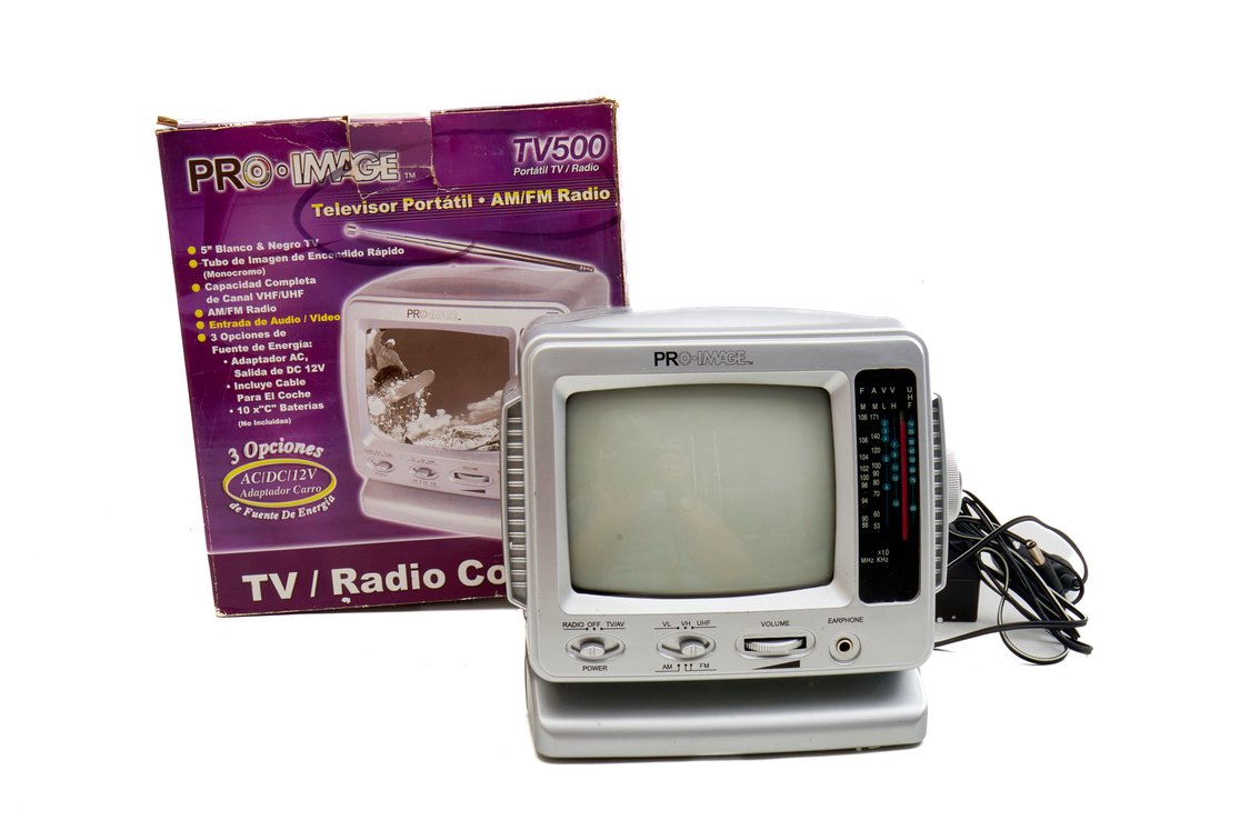 Pro-Image Portable TV / Radio Combo- TV500