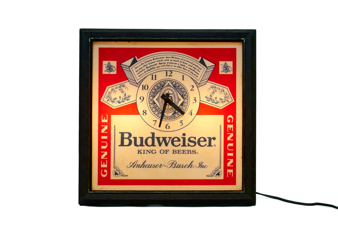 Budweiser Bar Clock / Light