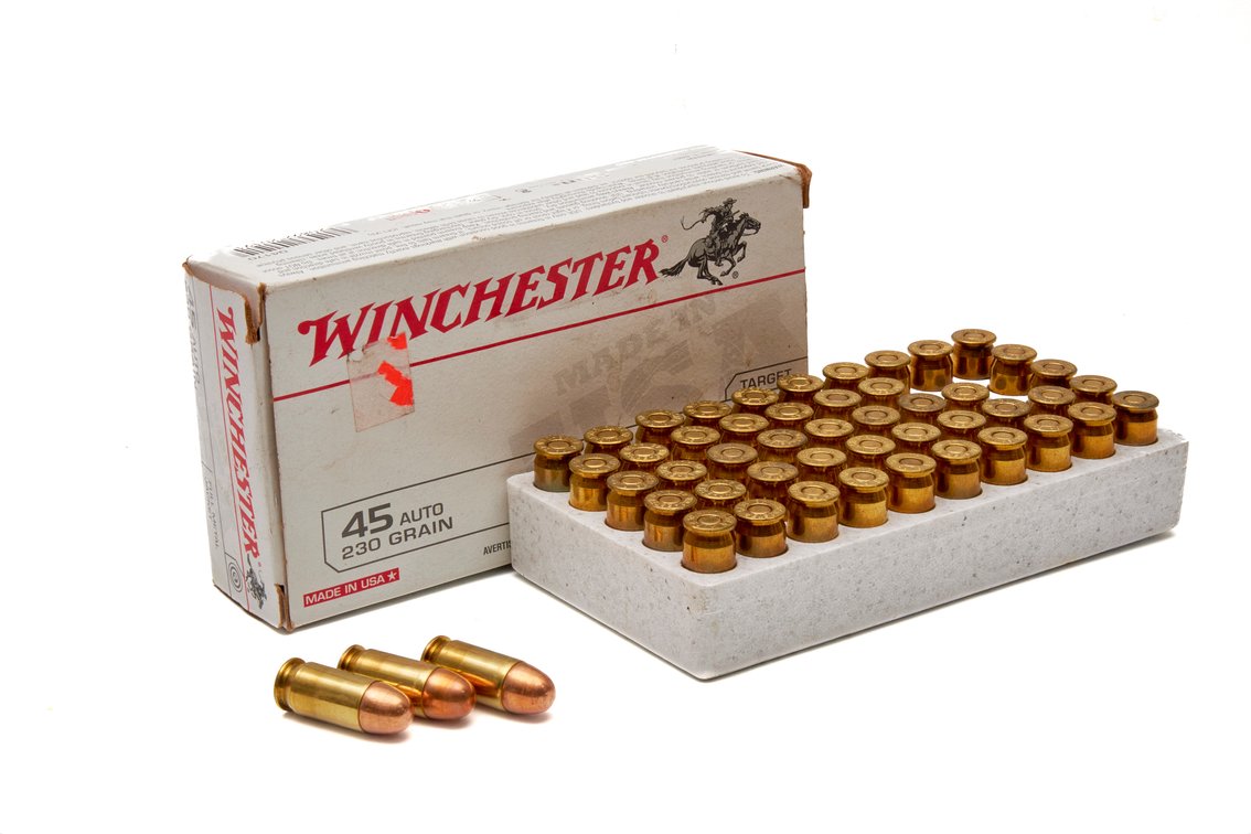 45 Auto Ammo- Winchester- 50 Rounds