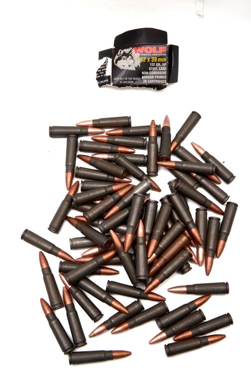 7.62 x 39mm Ammo- Wolf- 69 Rounds