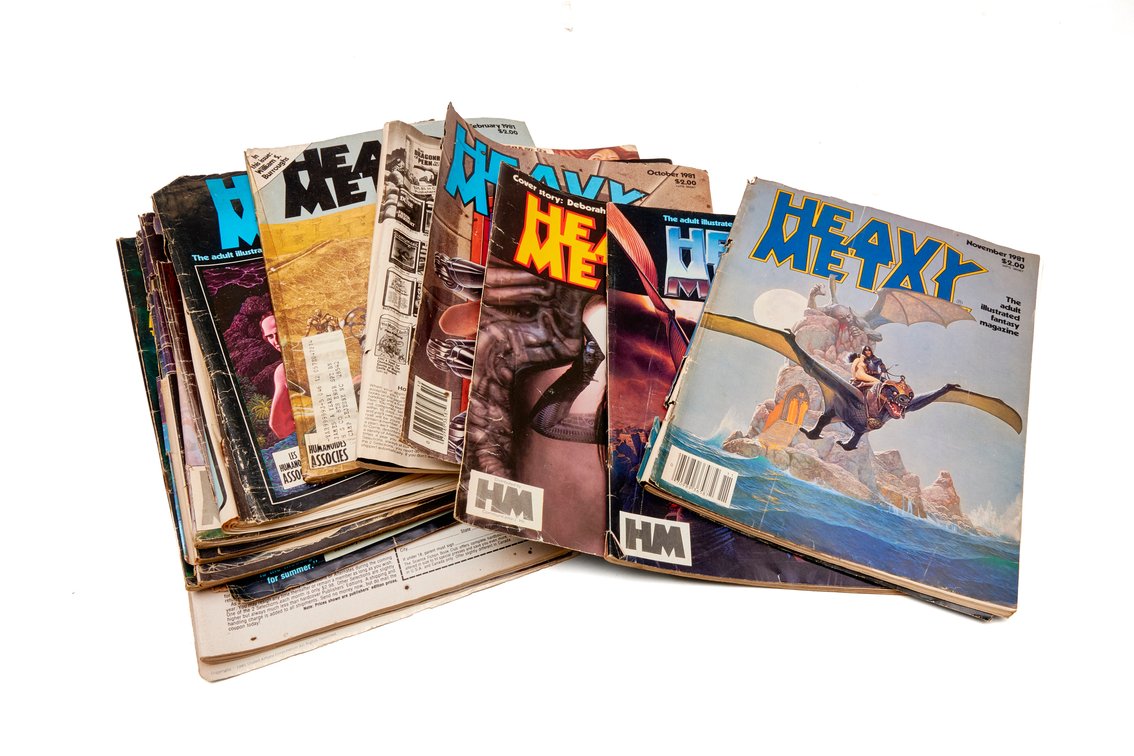 1980's Heavy Metal- Fantasy Magazines- 12 Magazine
