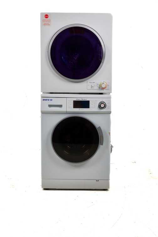 Apartment Washer & Dryer Stack Combo- Deco