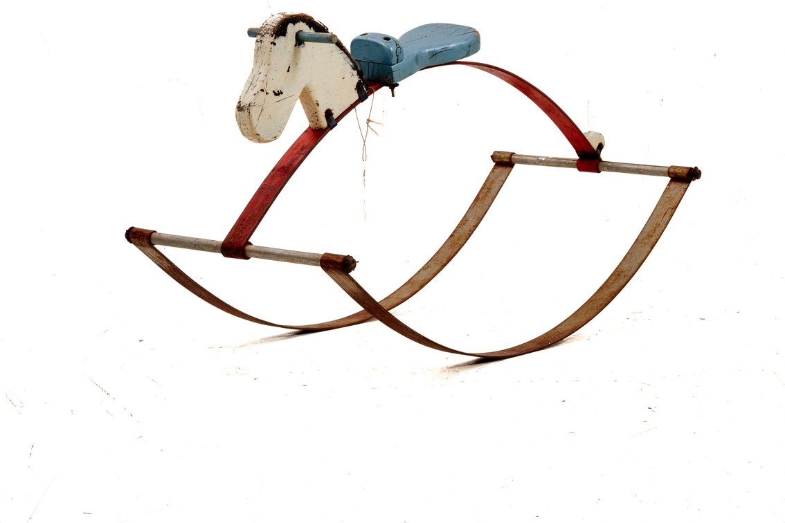 Vintage Leaf Spring Rocking Horse Toy