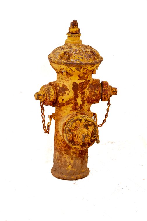 "The Corey" Yellow Cast Iron Fire Hydrant, 120lbs