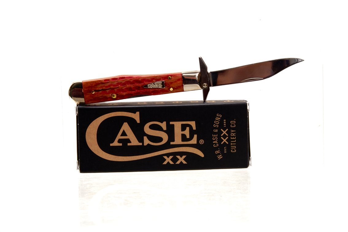 Case XX 611 1/2L SS Bone Cheetah Cub Lockback -NIP