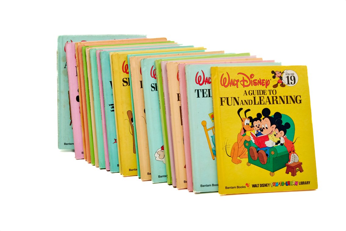 Disney's- "Fun-To-Learn" Library- 20 Books-1983