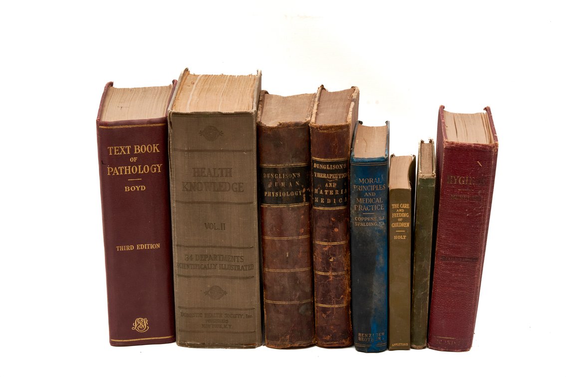 8 Medical Books 1854–1935 Various Topics