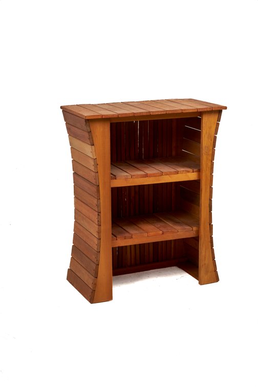 Plank Wood Open Bar