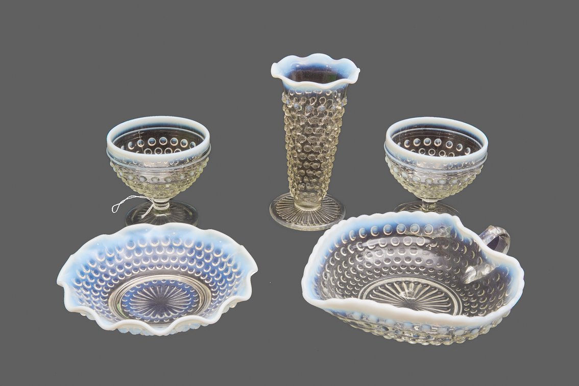 5 Pcs. of Anchor Hocking Moonstone Dishes