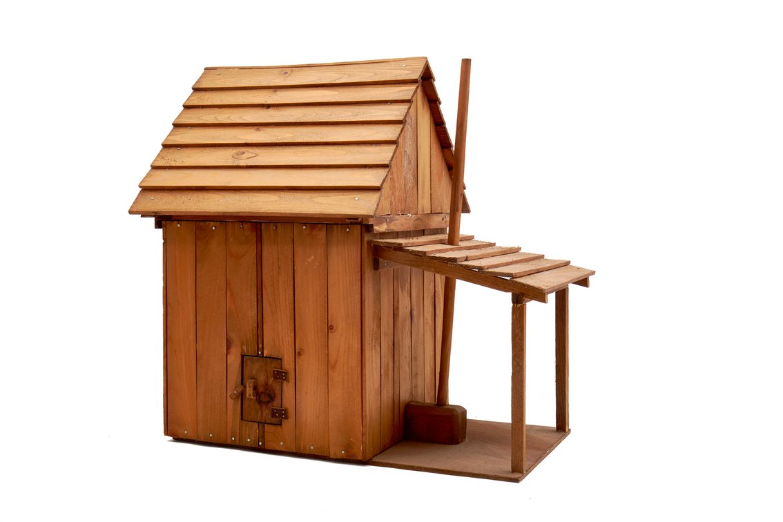 Handmade Tobacco Barn Model by Joe Taylor
