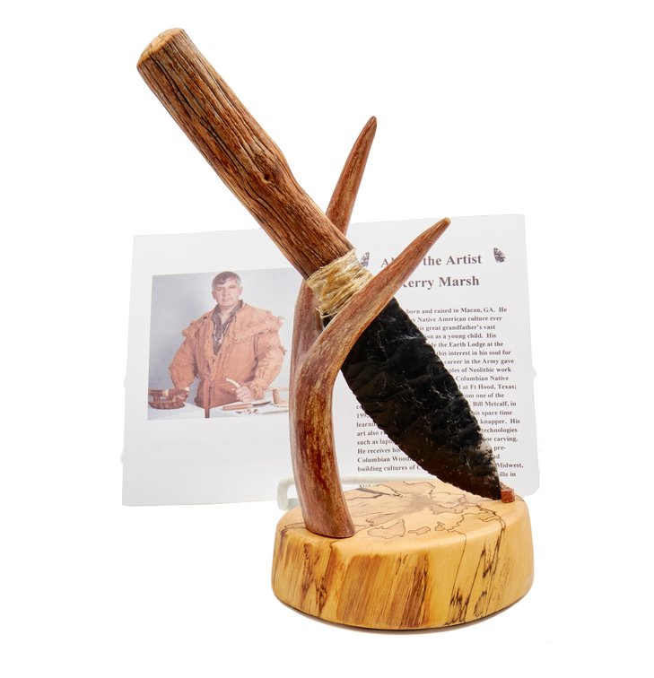 Kerry Marsh Knife #65 Novaculite Blade w/ Display