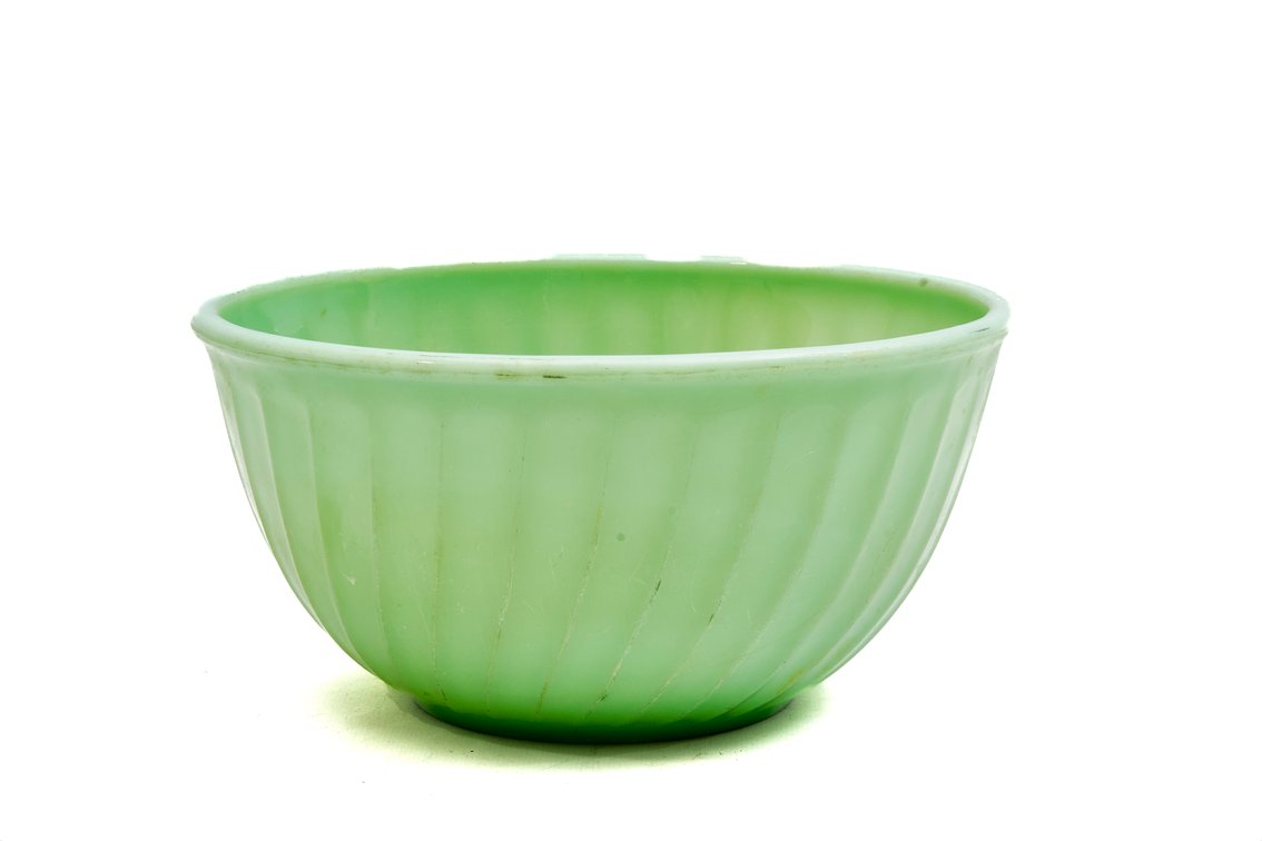 Fire-King Jadeite Swirl Mixing Bowl
