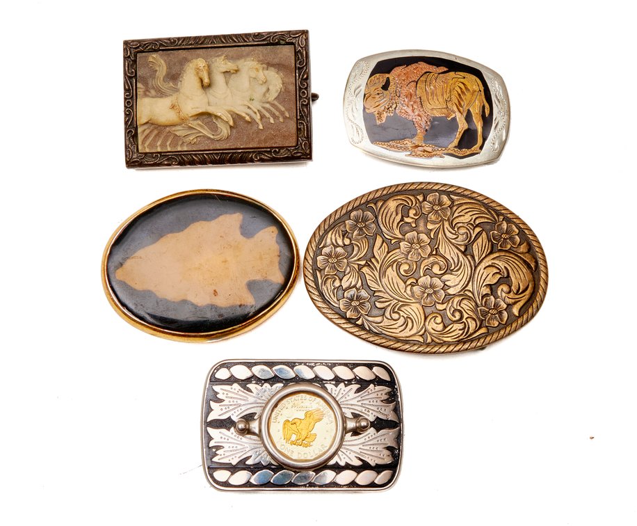 Five Belt Buckles